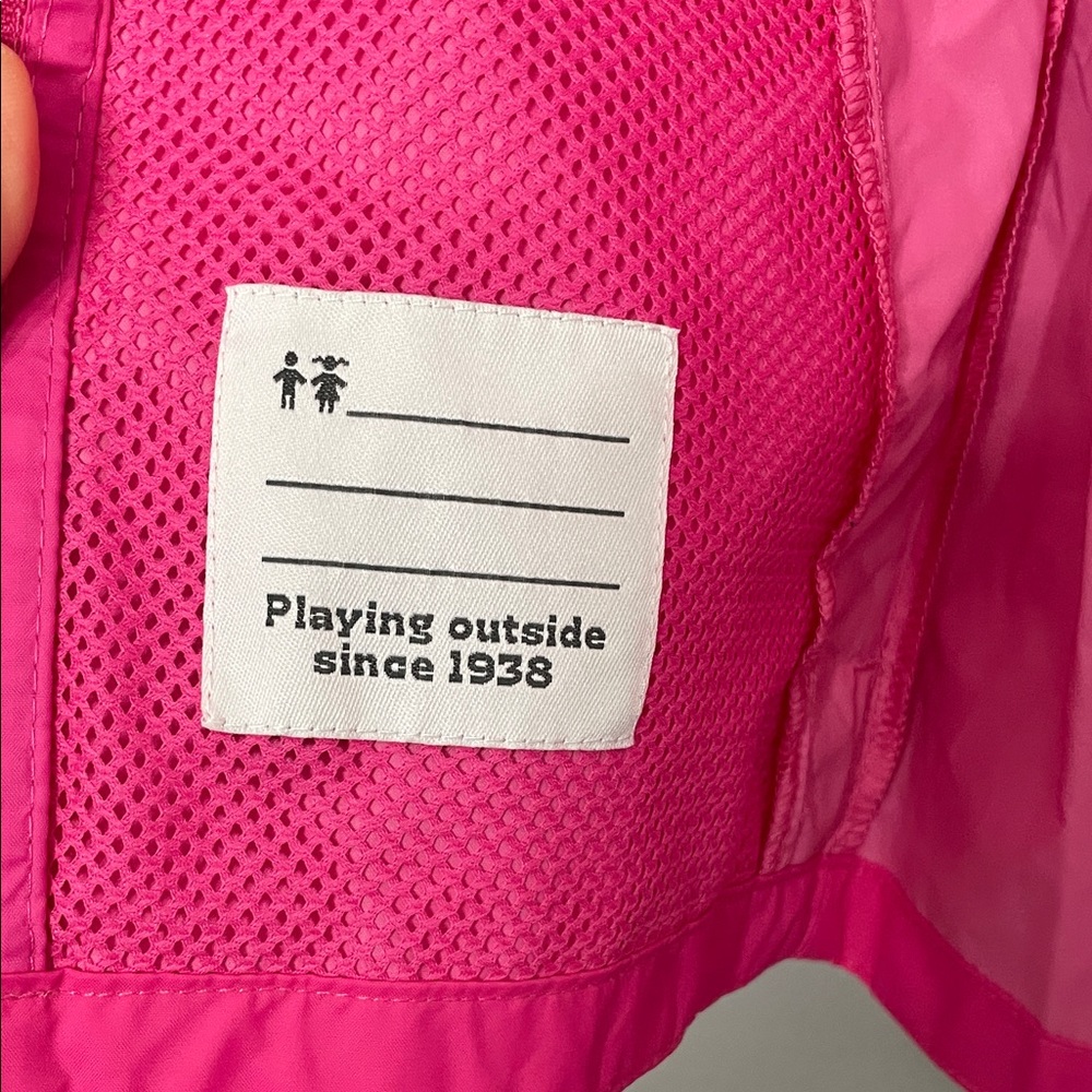 NWOT Columbia Pink Hooded Rain Jacket size 4 - Picture 6 of 7